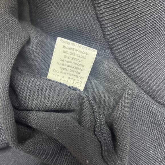 Chic Black Dress with Sheer Polka Dot Sleeves - Picture 7 of 8